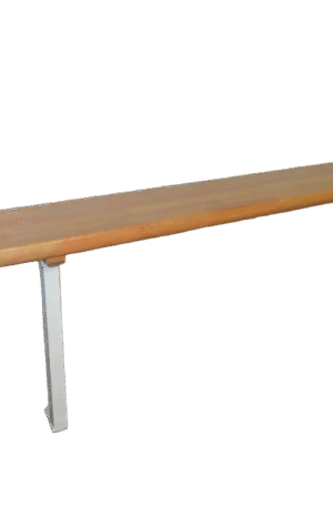BANC VESTIAIRE - HÊTRE LAMELLÉ COLLÉ - FIXATION MUR/SOL-1