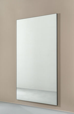 Miroir fixe Figaro - cadre Argent 170x100 cm-1