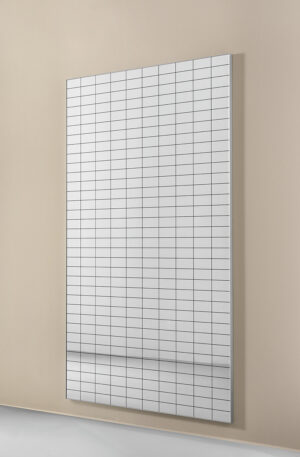 Miroir fixe Boris - cadre Noir + sérigraphie-1