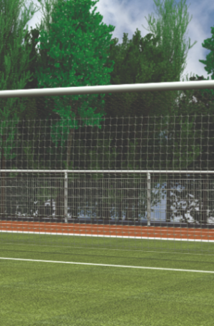 BUTS FOOTBALL À 8 JOUEURS 5 x 2 m ALUMINIUM SAN SIRO MILLENNIUM STAR RÉGLABLE - REPLIABLES-1