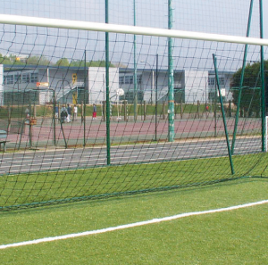 BUTS FOOTBALL À 8 JOUEURS 6 x 2,10 m - ACIER G+P Ø 102 mm - À SCELLER - AVEC OREILLES-1