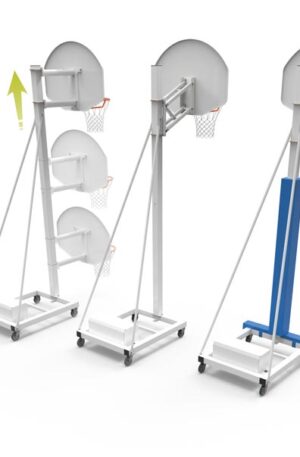 BUT BASKETBALL MOBILE - HAUTEUR RÉGLABLE À GAZ DE 2,60 m À 3,05 m - EVO A-1