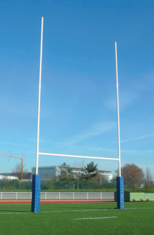 BUTS RUGBY MARACANA H. 11 m Ø 102 mm - ALUMINIUM PLASTIFIÉ-1