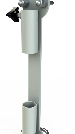 CHAISE ARBITRE TENNIS ALUMINIUM PLASTIFIÉ + SUPPORT VÊTEMENTS-1