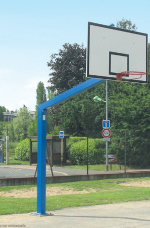 BUT BASKETBALL COMPÉTITION H. 3,05 m - ACIER GALVA À CHAUD - SCELLEMENT DIRECT-1