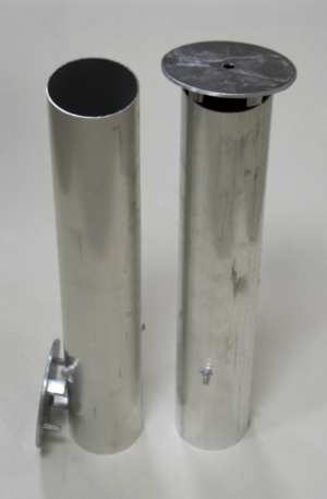 JEU DE 4 FOURREAUX Ø 102 mm POUR BUTS DE RUGBY - LONGUEUR UTILE 800 mm + COUVERCLES-1