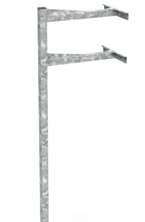 MÂT BASKETBALL CARRÉ 100 x 100 mm RENFORCÉ - ACIER GALVA À CHAUD - SCELLEMENT DIRECT-1