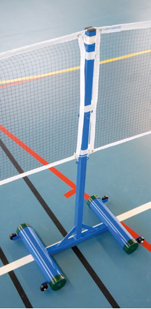 POTEAU BADMINTON CENTRAL SCOLAIRE ACIER PLASTIFIÉ 40 x 40 mm - À LESTER-1