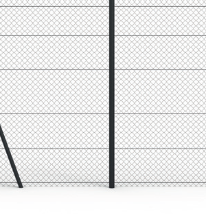 POTEAU INTERMEDIAIRE Ø 60 mm - 3 m HORS SOL + GUIDES FILS SOUDÉS - ACIER G+P -1