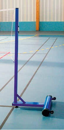 POTEAUX BADMINTON LOISIR ACIER PLASTIFIÉ 40 x 40 mm - À LESTER-1