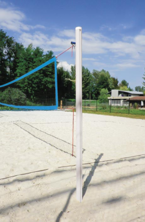 POTEAUX BEACH VOLLEY COMPÉTITION Ø 90 mm ALUMINIUM + EMBASES-1
