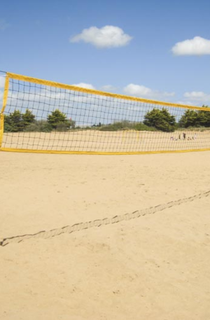 POTEAUX BEACH VOLLEY ENTRAÎNEMENT Ø 90 mm ALUMINIUM + EMBASES-1