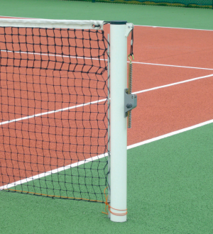 POTEAUX TENNIS RONDS Ø 90 mm - ACIER G+P - À SCELLER-1