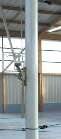 POTEAUX VOLLEY-BALL Ø 90 mm 4 HAUTEURS - ACIER G+P - AVEC TREUIL-1