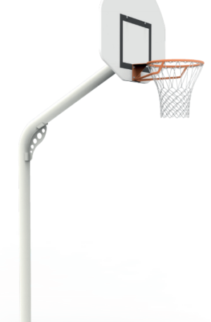 BUT BASKETBALL - DÉPORT 1,20 m - H. 3,05 m - Ø 114 mm - ACIER G+P - SCELLEMENT DIRECT-1