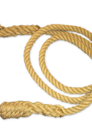 JEU DE 5 CORDES À NŒUDS CHANVRE LONGUEUR 5 m Ø 25 mm-1