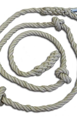 CORDE D’ESCALADE À NŒUDS 4M (USAGE EXCLUSIF INTÉRIEUR)-1