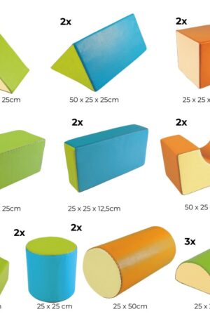 Set de jeu - cuir synthétique - 22 formes-1