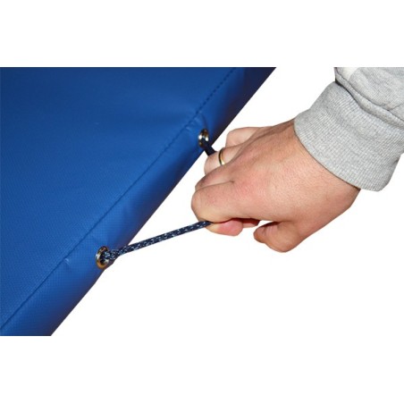 TAPIS IGNIFUGE TOTAL AVEC ANGLES ET POIGNÉES RENFORCÉS 200X100X5 CM DENSITÉ 25-5