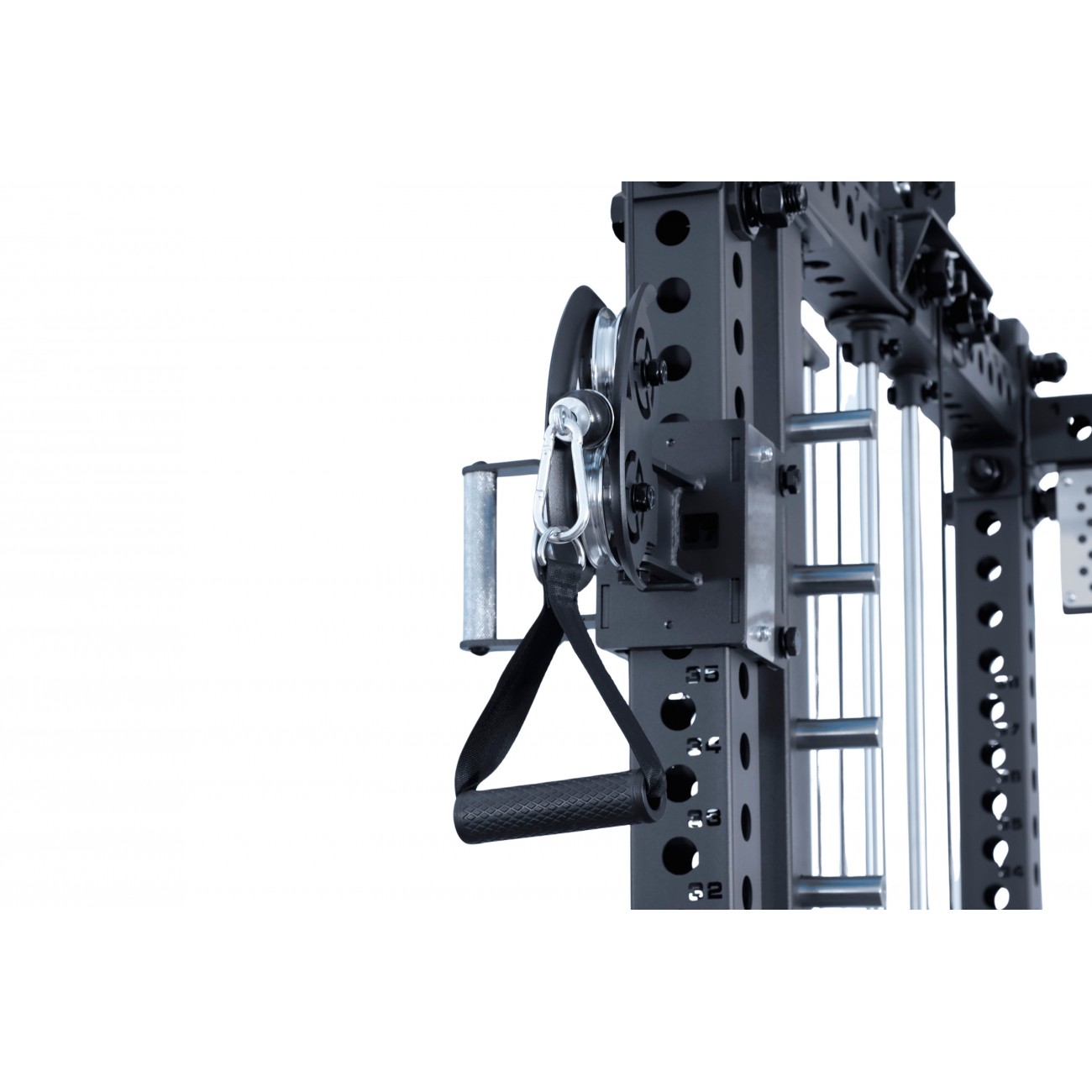 Cage multifonctionnelle professionnelle | Power Rack + Smith + Double poulie – Série Pro-3