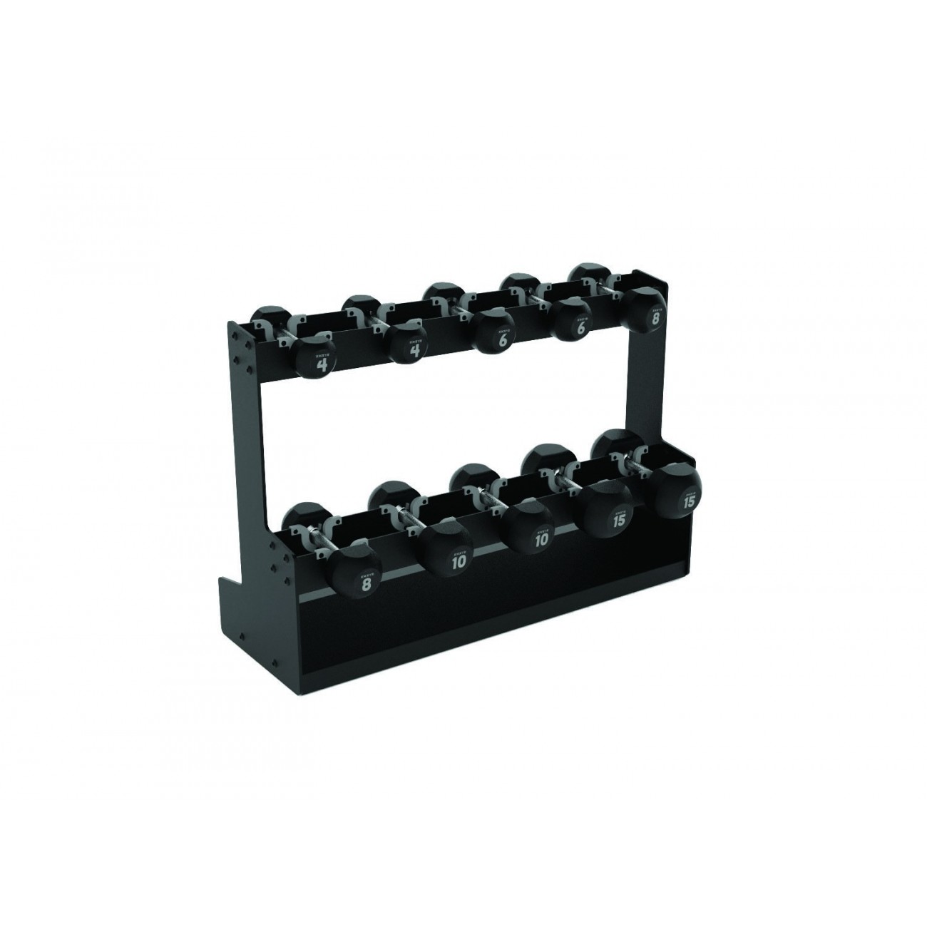 Set d'haltères acier/polyuréthane - 5 paires de 20 à 30kg-2