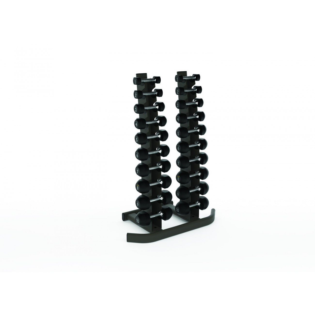Set d'haltères acier/polyuréthane - 5 paires de 20 à 30kg-3