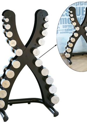 SUPPORT POUR HALTÈRES PRO SPORTS 1-10 KG AVEC POIDS PRO-SPORTS CROMADAS-1