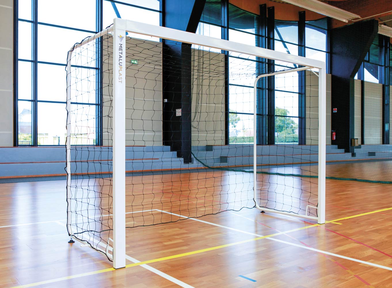 1 BUT HANDBALL SCOLAIRE 3 x 2 m - TUBE 80 x 40 mm - ACIER G+P - À SCELLER-1